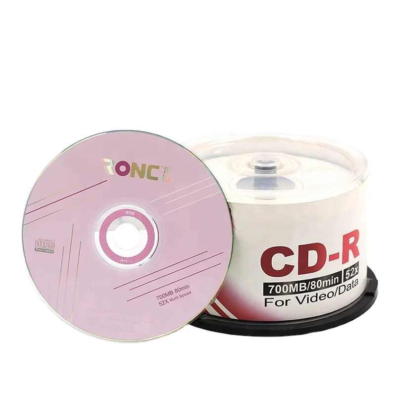Wholesale cd-r Disc 52X 700mb Blank cd in Bulk