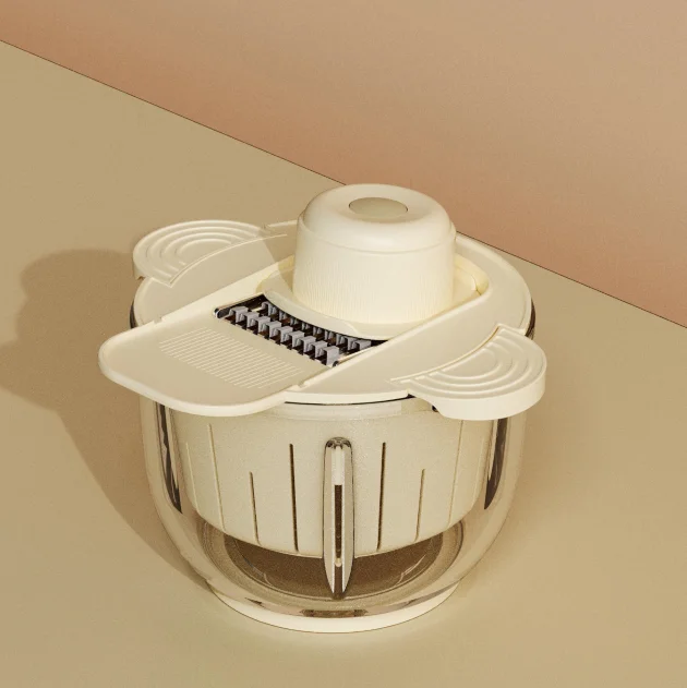 Powerful 350W Motor BPA-Free Glass Bowl Electric Food Processor Chopper Meat Grinder