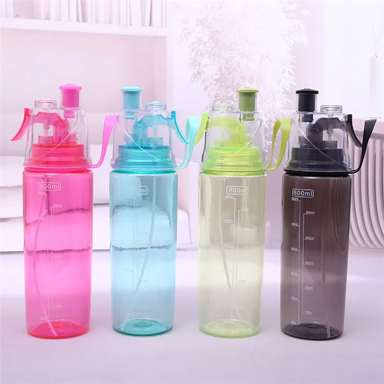 Спортивная бутылка для воды с распылителем, портативные бутылки с защитой от протечек для пеших прогулок, велосипедных велосипедов, бутылки для питья 400 мл/600 мл