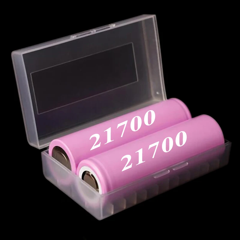 NEW 21700 Battery Case Boxes Safety Holder Storage Container Plastic Portable Case fit 2*21700 Batteries