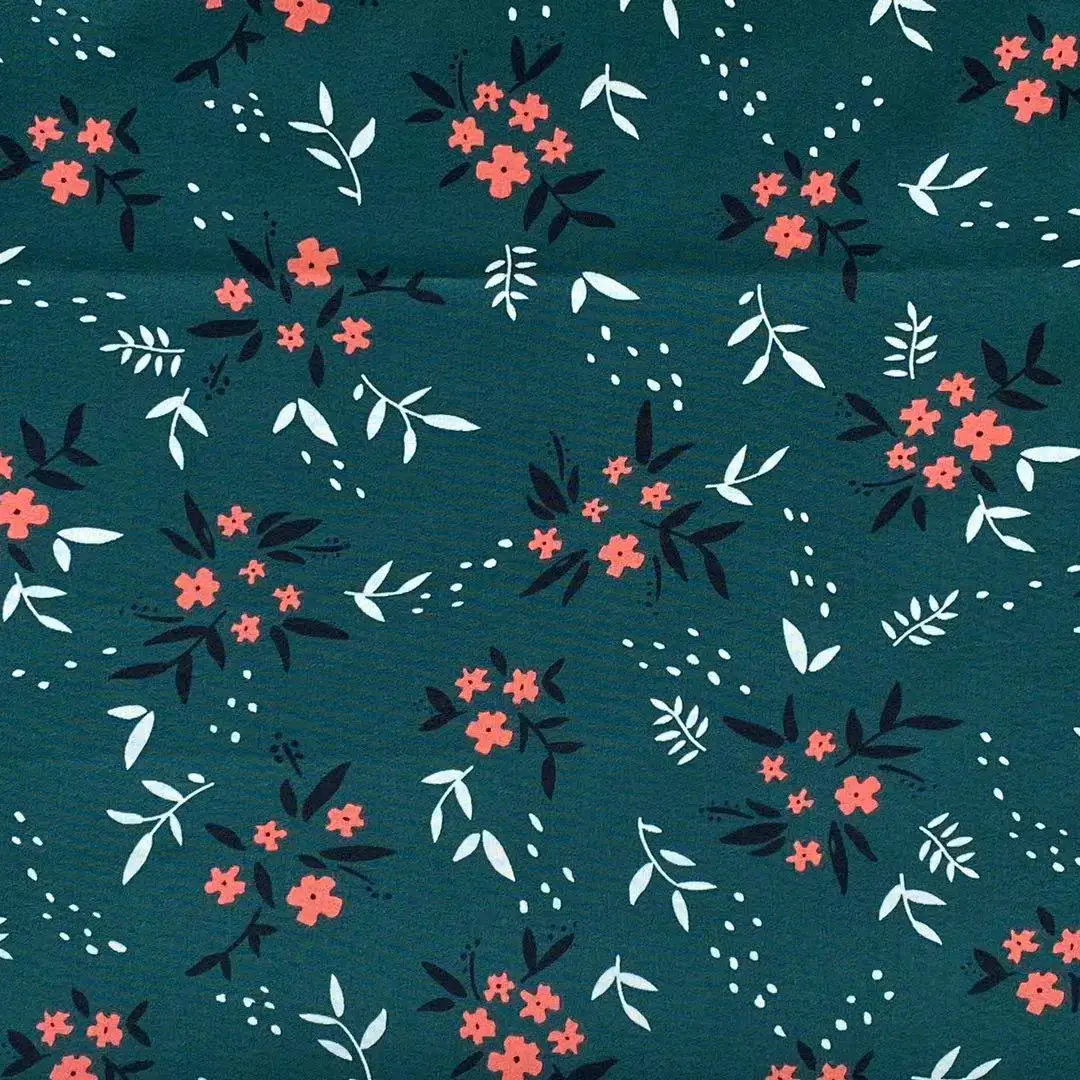 ISP Textile Flower print 4 way stretch 97% polyester 3% elastane fabric printing fabric for dress woman