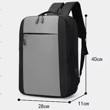 SW Simple 3 Pcs Durable Big Capacity Laptop Backpack with USB Custom Made