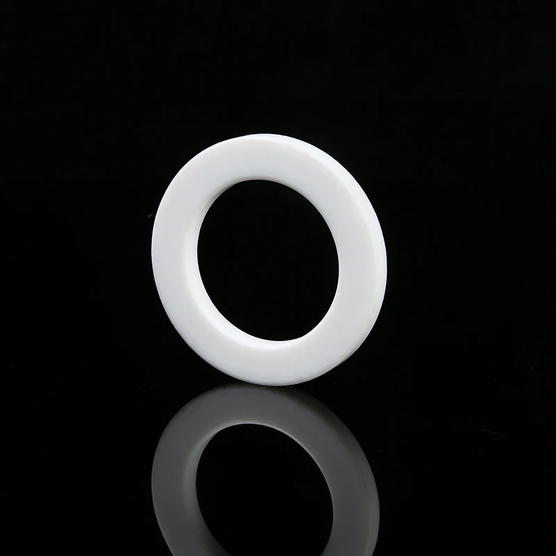 Odm/oem FF/RF white flange corrosion-resistant chemical PTFE gasket molded round spacer