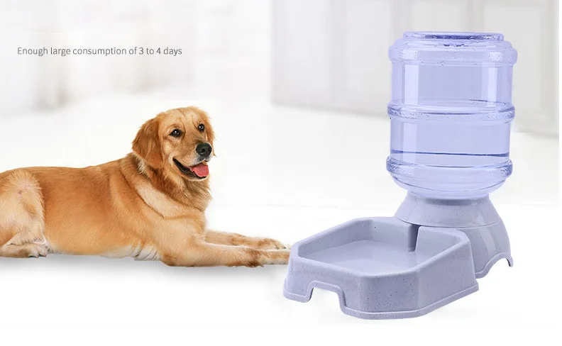 
Eco-friendly Plastic Automatic Pets Feeder Water Bowl Cats Dogs Bowl Neck Protection Large Capacity 