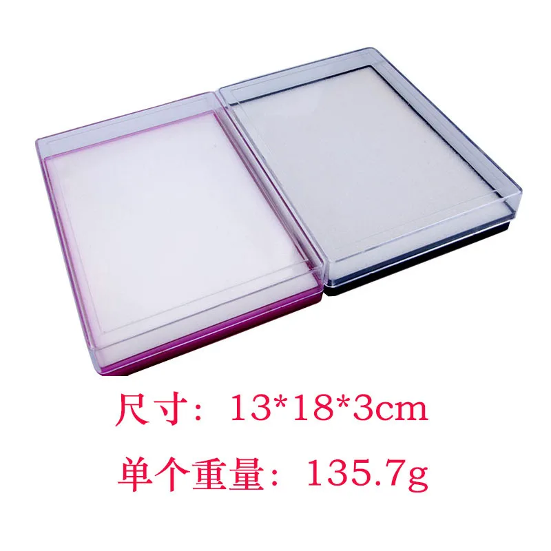 Transparent plastic box for Earring Cufflinks Pendant brooch key chain jewelry display storage