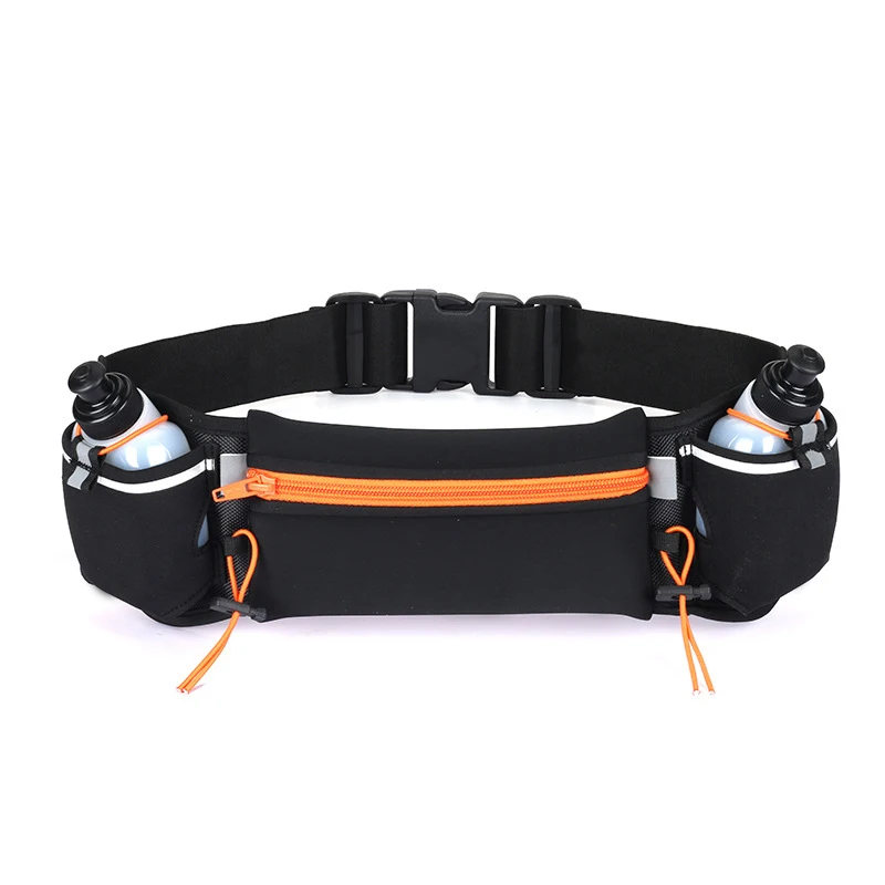Hydration Running Belt with Bottles Zero Bounce Design for Running, Triathlon, Ironman, Marathon Trail Fit for Most Smartphones
