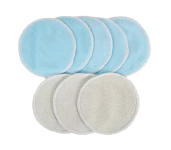 Soft facial cleansing pad round reusable make up removal wipes for sensitive skin bamboo terry velvet makeup remover pads