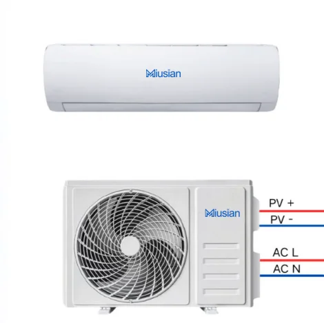 Mutian  solar air conditioner kit ac dc hybrid air conditioner