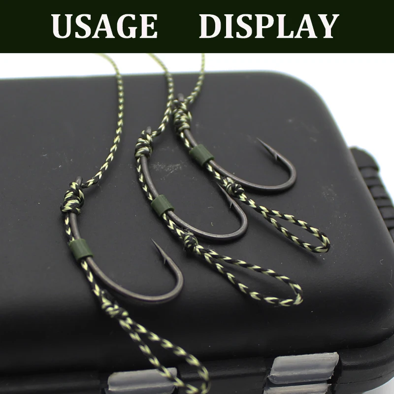 20m Soft Carp Hooklink Uncoated Braid Line for Hair Rig 15IB 25IB 35IB Carp Coarse Fishing Line