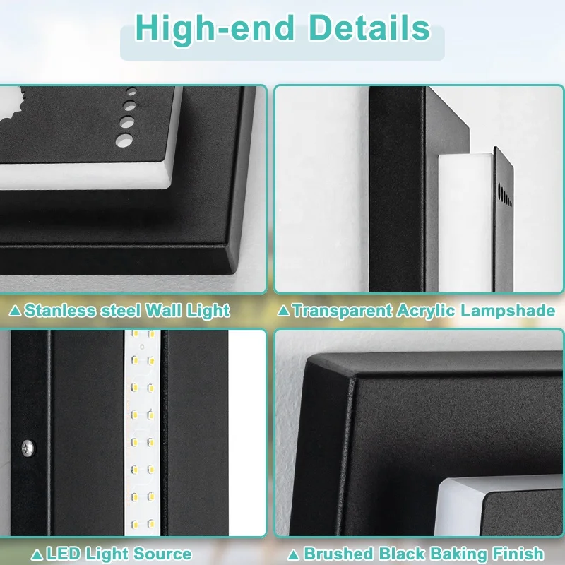 Customizable Patterns LED Outdoor Wall Light Garden Hotel Villa Suitable for all kinds of scenes IP65 waterproof wall light