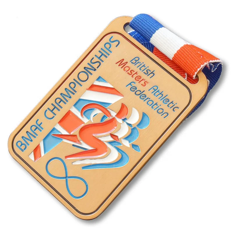 China Manufacture Wholesale Custom Metal Award Medal Marathon Running Trophies Sport Medal No Minimum Order