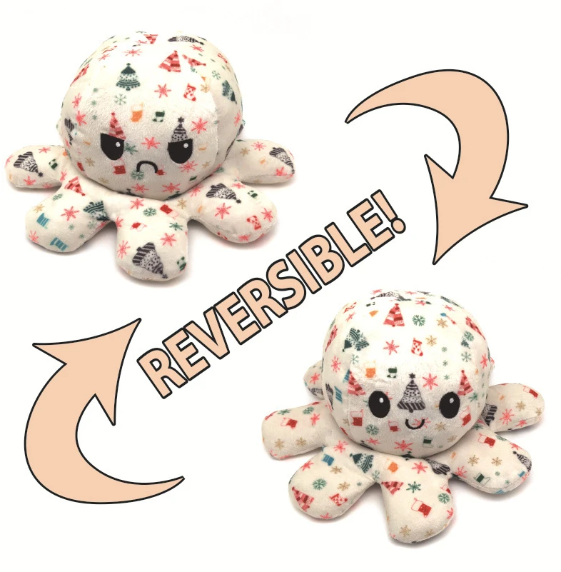 2021 Hot Selling New Cute Plushy Reversible Plush Funny Mini Unicorn Stuffed Emotion Toys Animal Flip Reversible