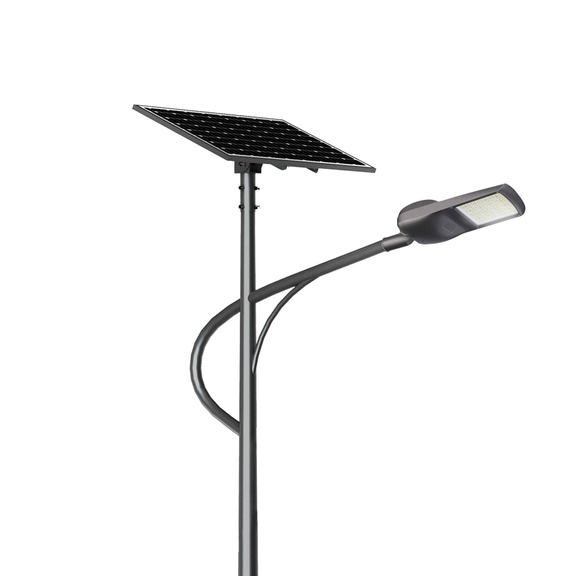5 Years Warranty Solar Street Lamp 40w 60w 80w 100w IP66 Integrated All in two Solar LED Street Light with Pole