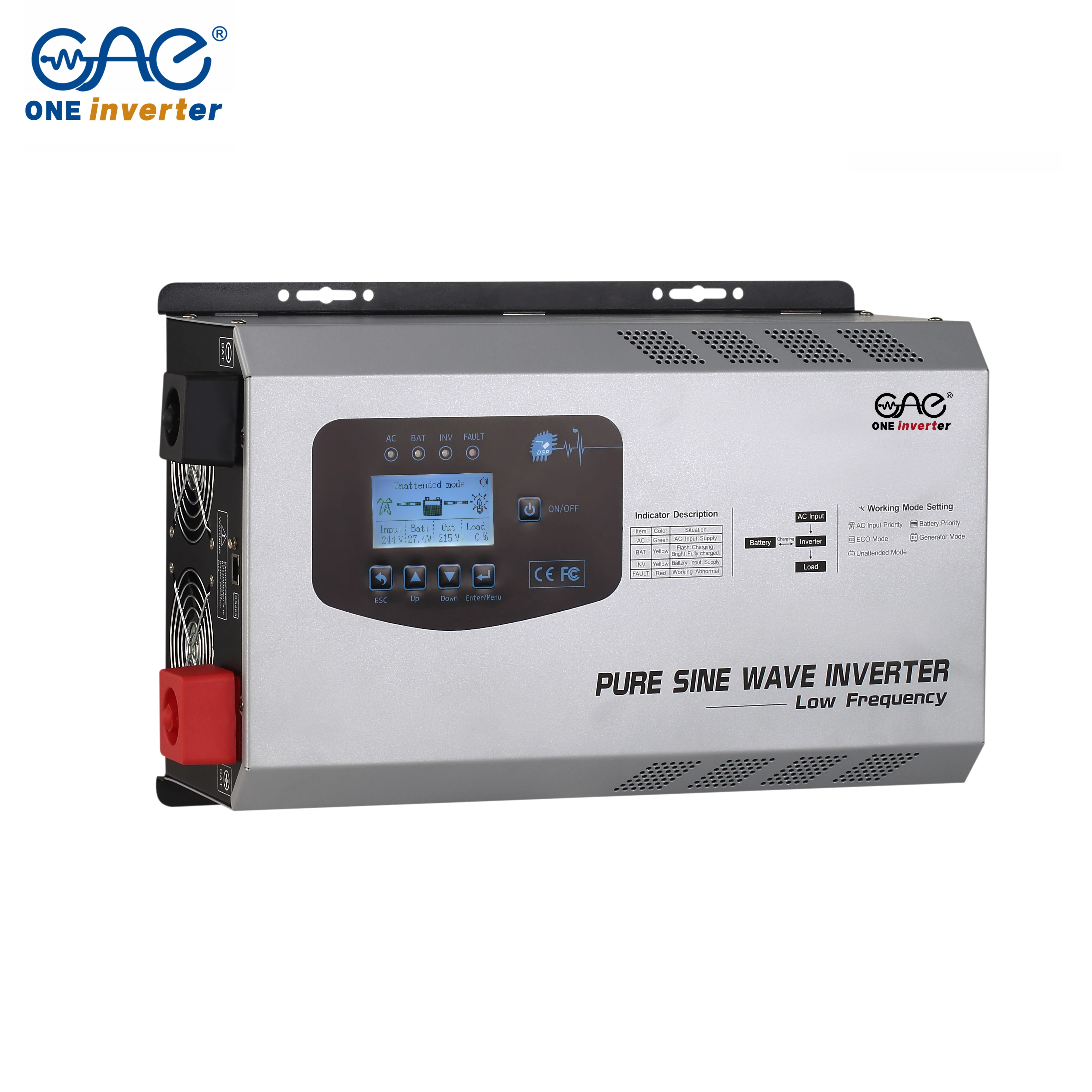 Ups inverter 5kw For Solar Energy System invert 3000w/converter