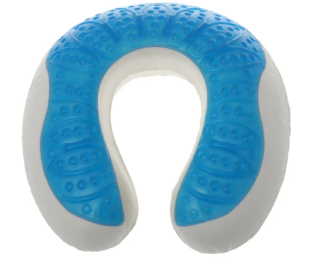 Ergonomic design Cooling Gel layer infused Shredded Memory Foam airports Travel Neck traction Pillow tka turkey