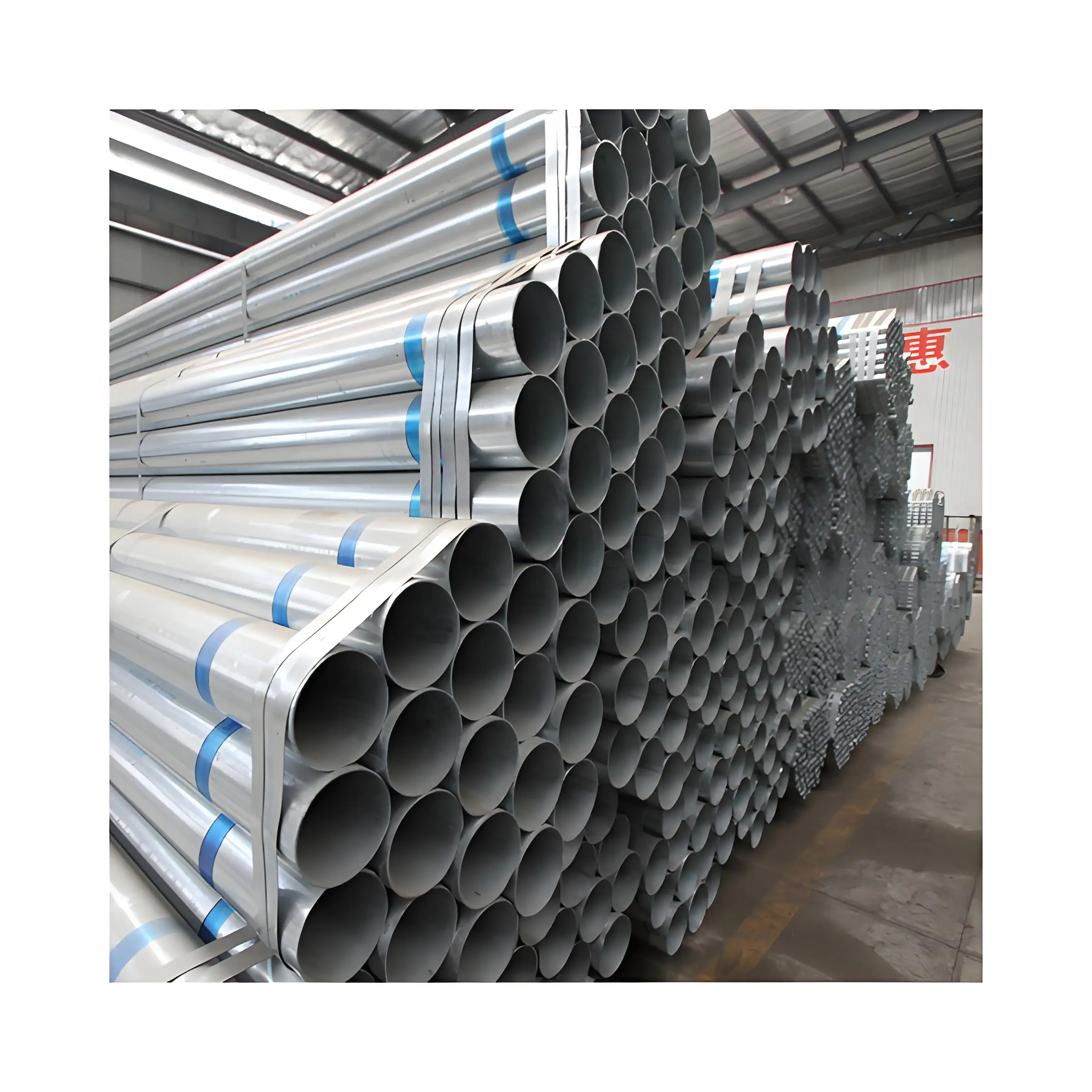 Pipe Greenhouse Frame Hot Dipped Galvanized Round Pipe Seamless Steel Ce GB Galvanized Iron Pipe Factory China Galvanized Tube