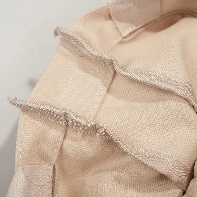 custom logo printed cotton canvas messenger bag for kids