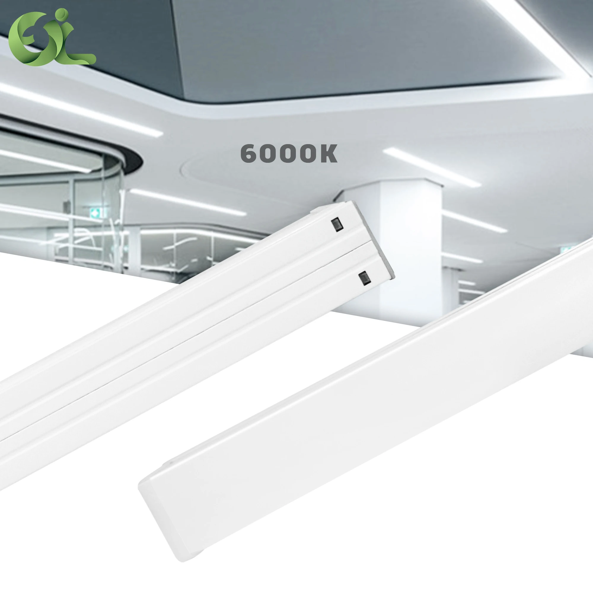 30w 4ft 2900Lm  Shopping Mall Indoor Led Batten Lights Panel Light Iron+plastic Body Lamp Power Lighting Evo