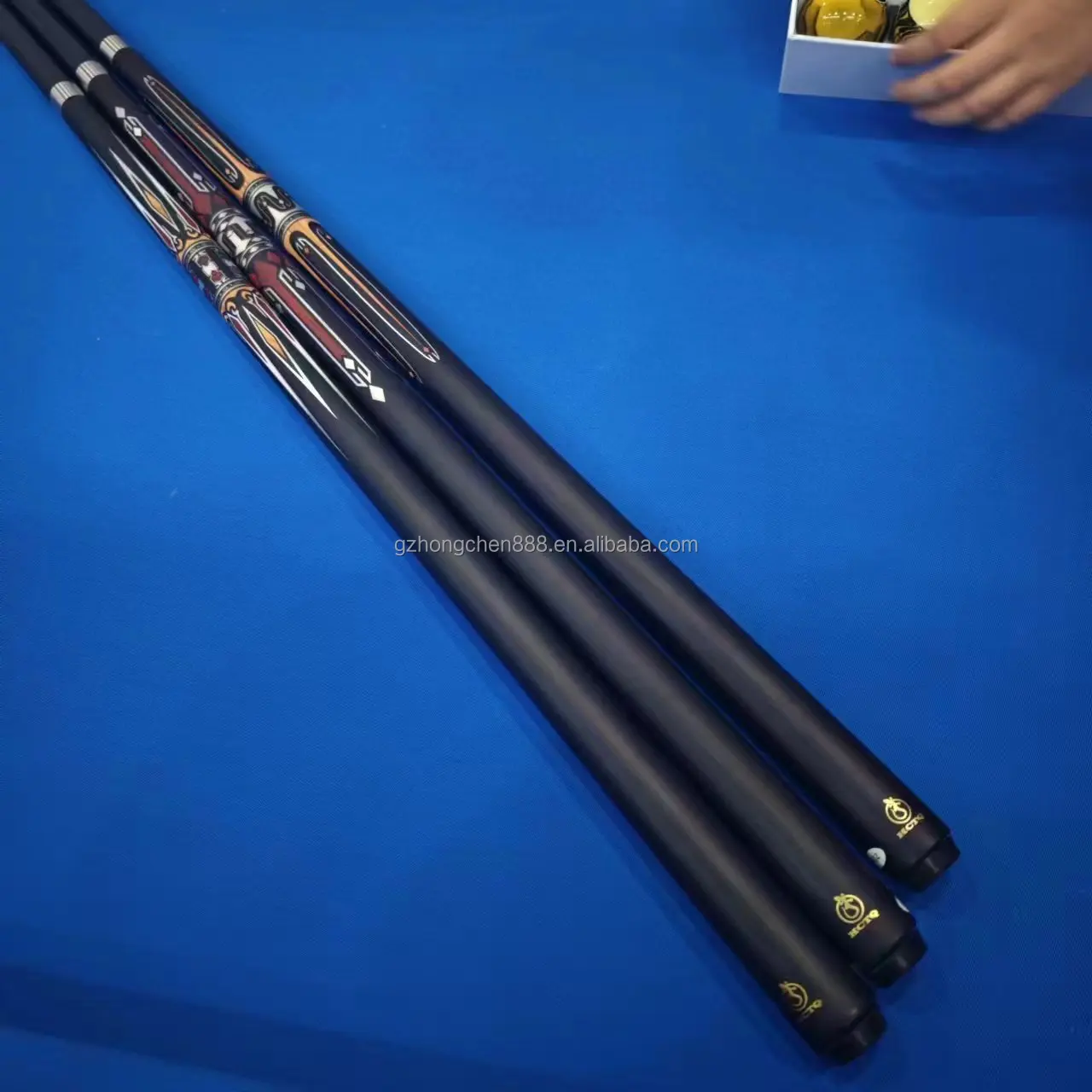 HCTQ 13mm Billiard Cue Sticks with metal Joint Carbon Fiber glass fiber Pool Cue