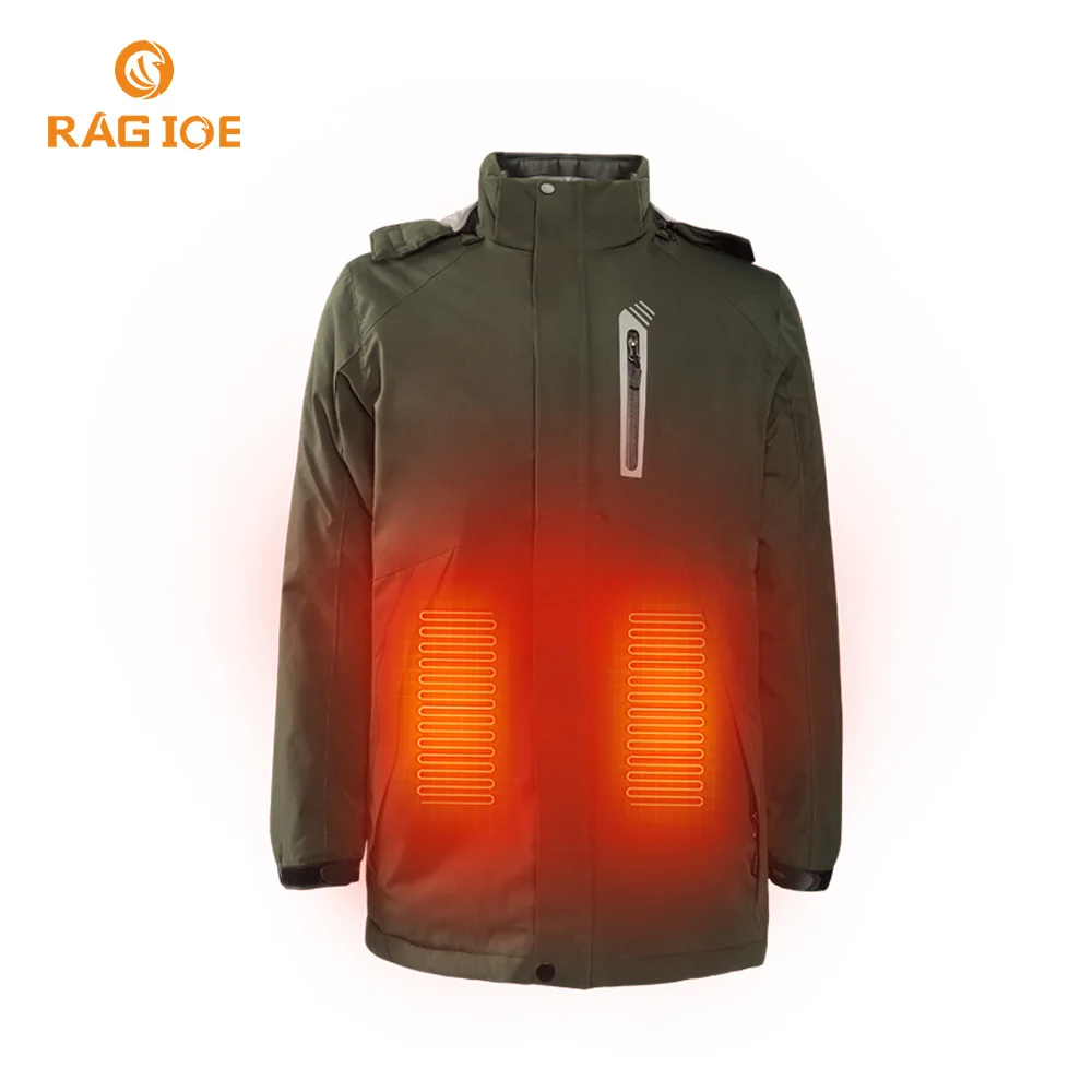 Max 60 Centigrade Waterproof Breathable Elastic Hem Heated Jacket Winter Thermal Suit