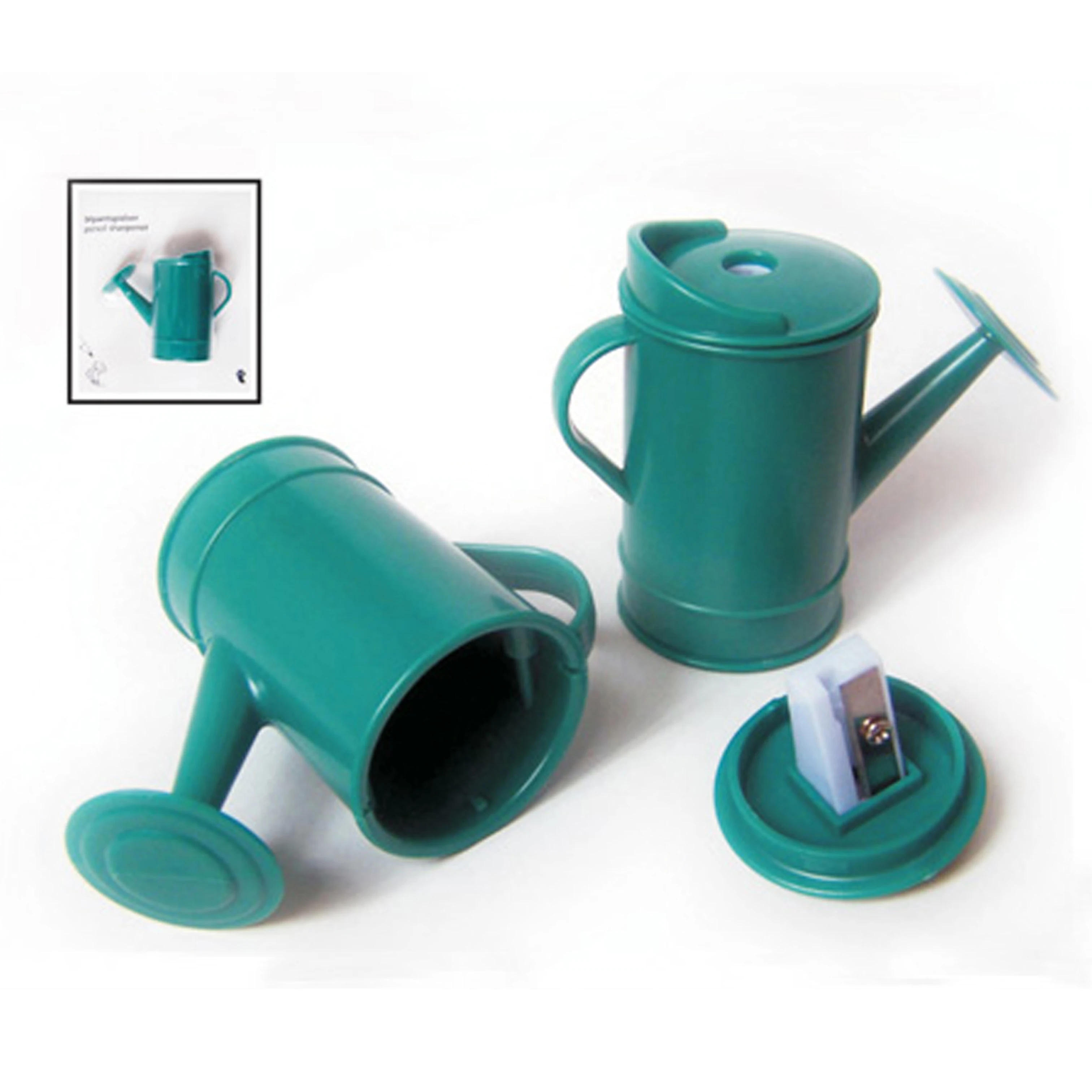 Hot Sale Cute Plastic Watering Pot Shaped School Pencil Sharpener