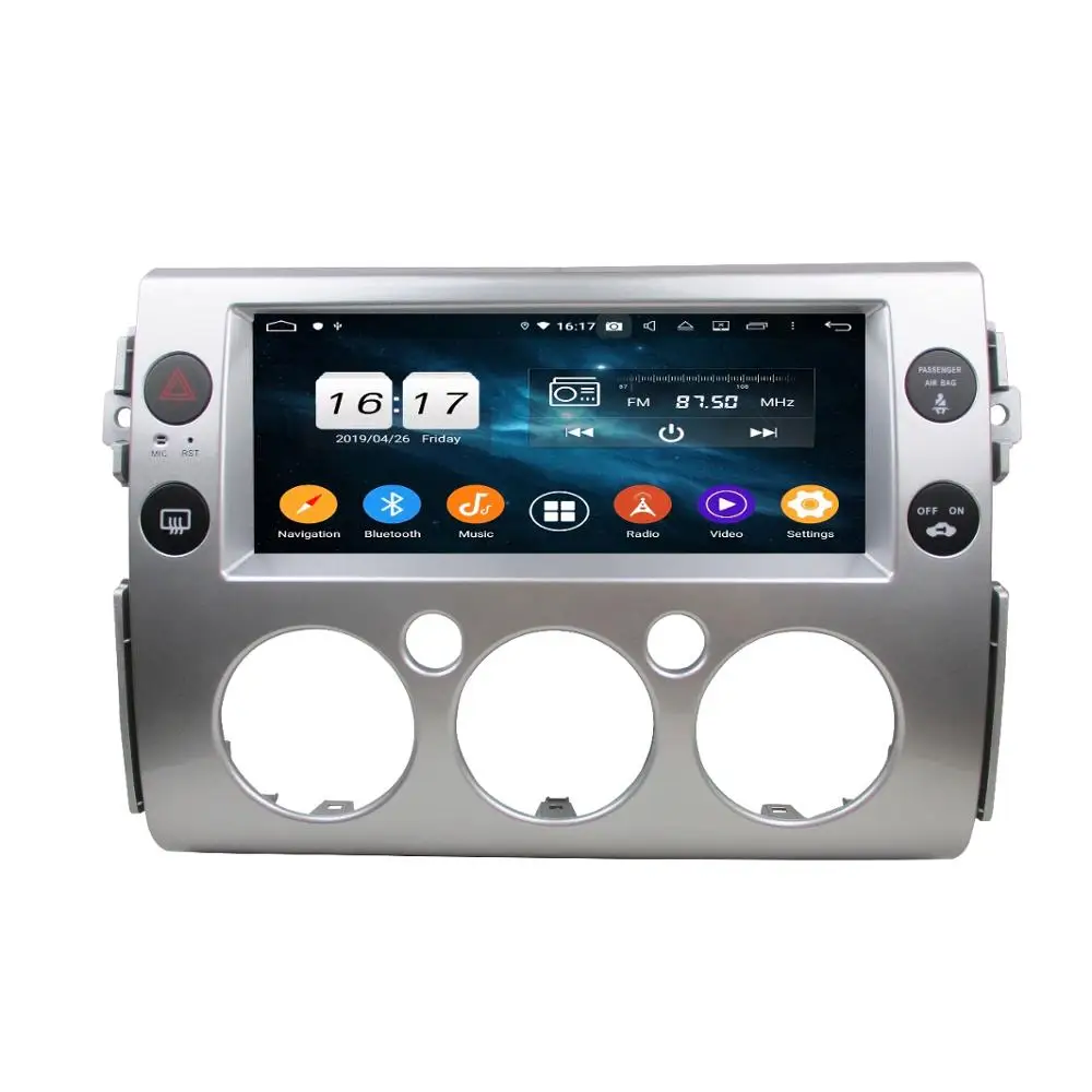KD-1257 Android 10.0 System 8 Core Car Multimedia Player Car Radio Stereo DSP for FJ Cruiser 2007-2017