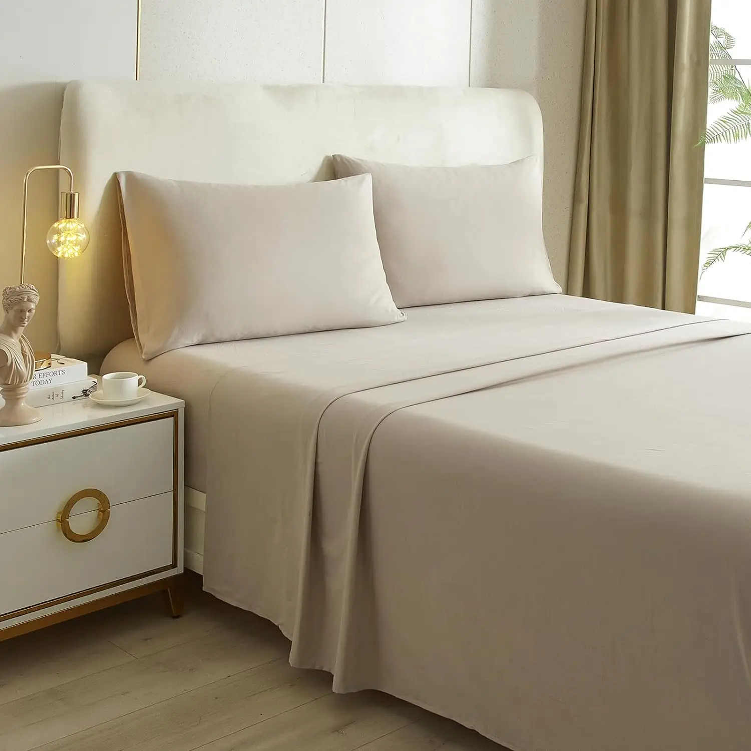 Soft Bedding Set 1800tc Brushed Sheet Sets Home 4 Piece Bed Sheet Bedsheet Bedding Set