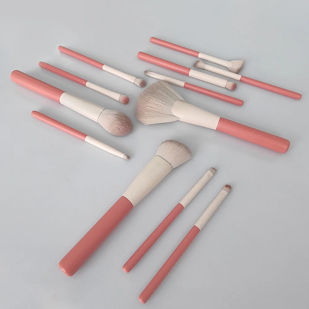 Manufacture best quality professional vegan chrome orange makeup brush set with free