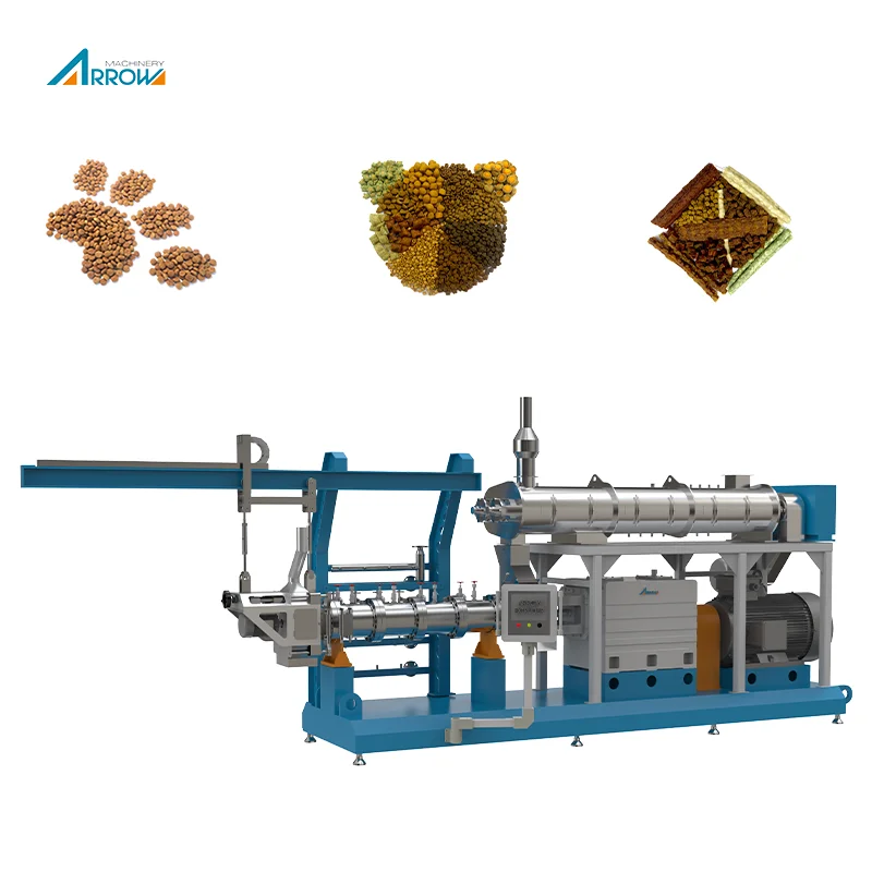 Automatic Cold Press Forming Machine Pet Dog Food Production Line Processing Baked Pet Food Machine