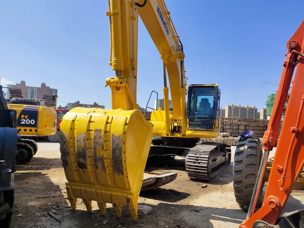 used Komatsu backhoe digger excavator komatsu hydraulic excavator pc400-7