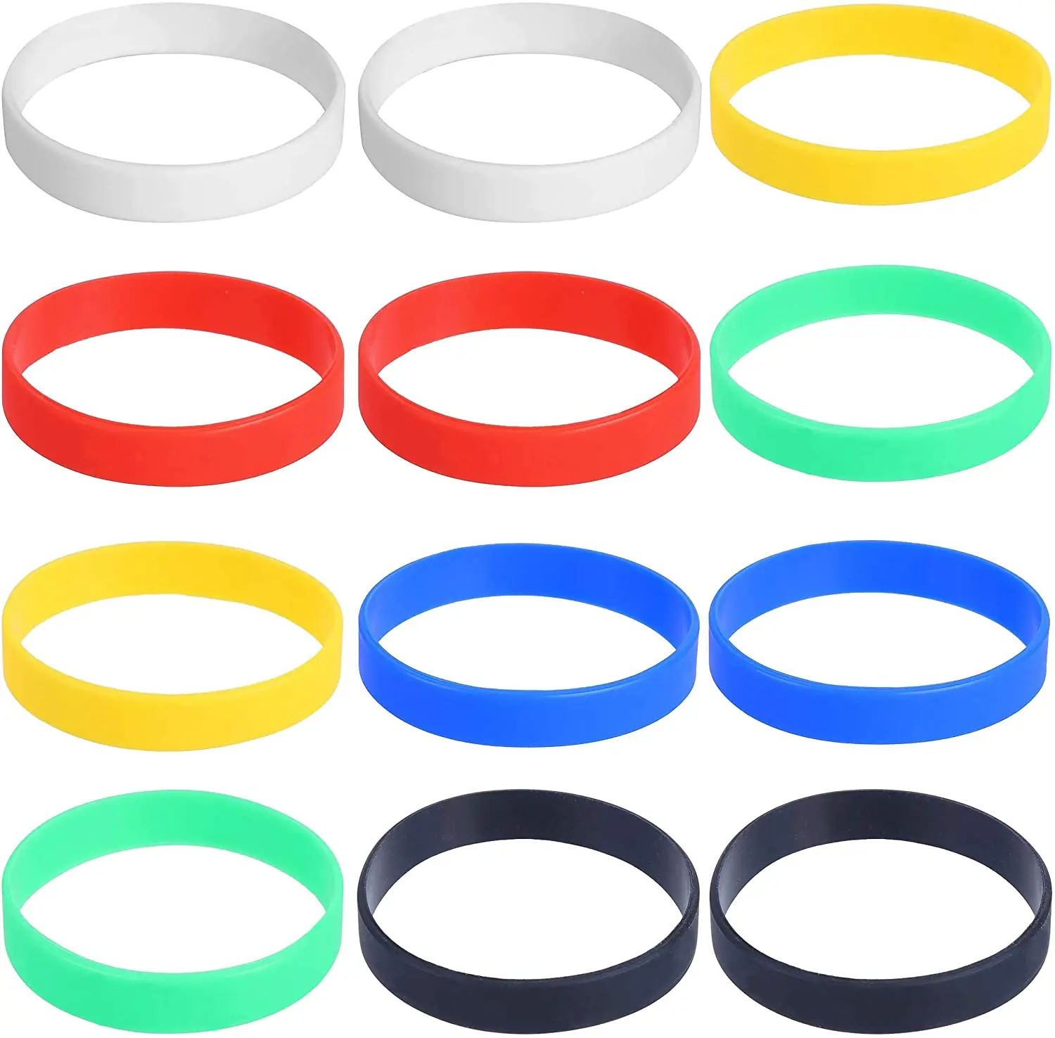 The more Cheap blank silicone wristbands with many colors in stock