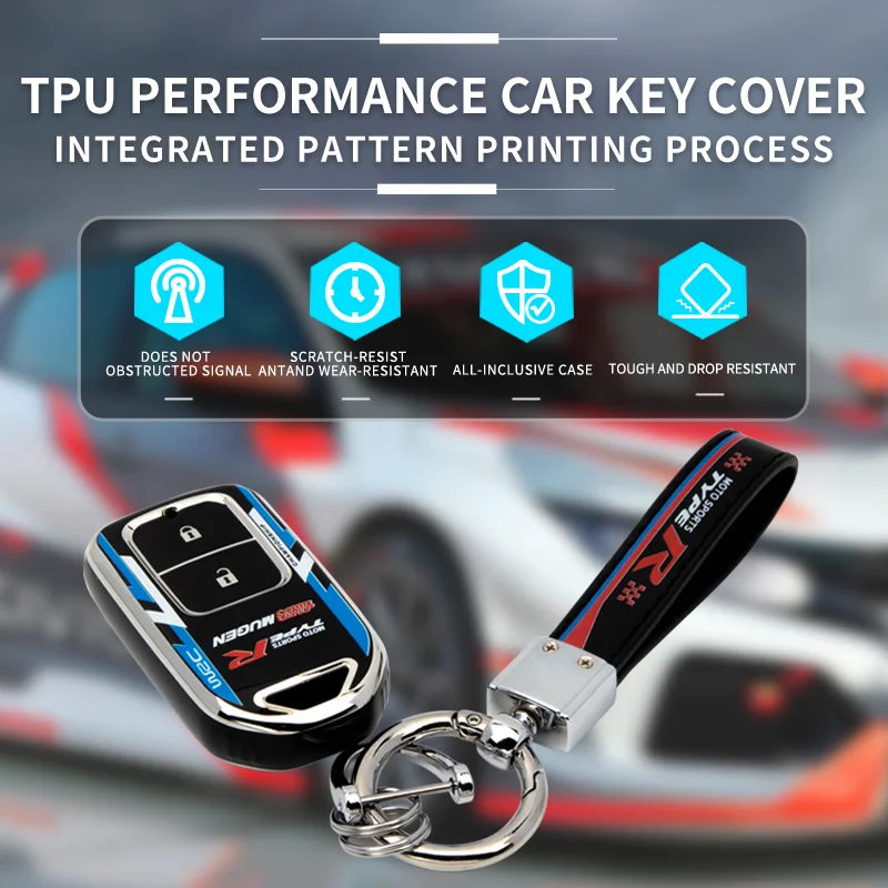 Golden TPU Protective Car Key Case Cover for Honda Accord and Odyssey Soft 2/3 Button Remote Shell Car Accessories