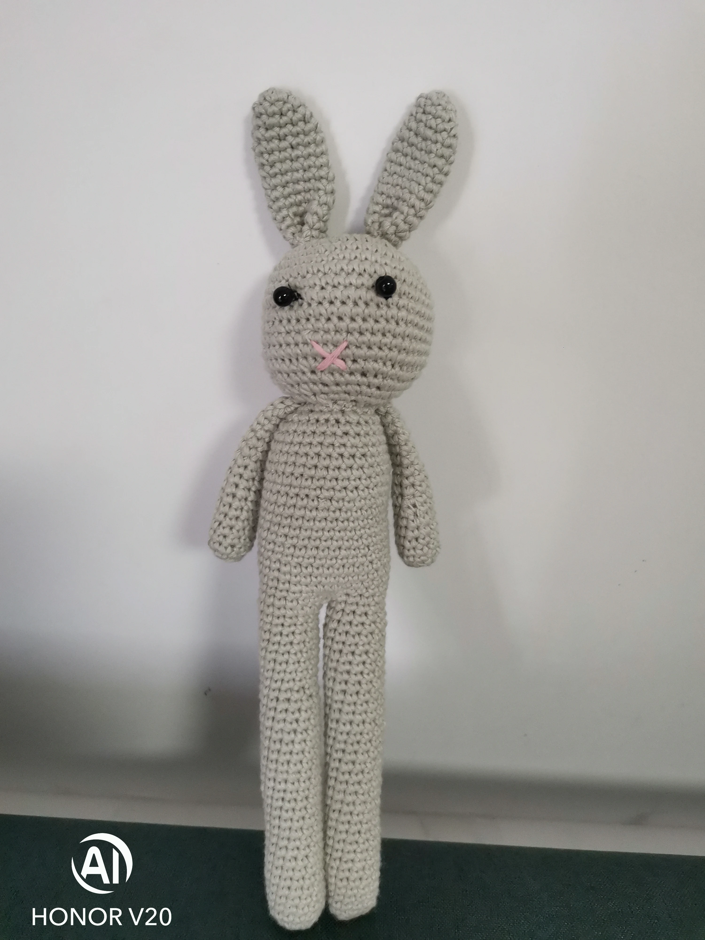 Новинка, детский подарок, вязаный кролик, игрушки-животные, детский успокаивающий спящий Мягкий Кролик, вязаные крючком плюшевые игрушки ручной работы