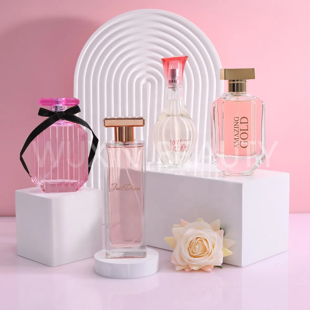 100ml Nice Smell Hot Selling classic Fruity Fragrance Glass Bottle Perfume for Woman