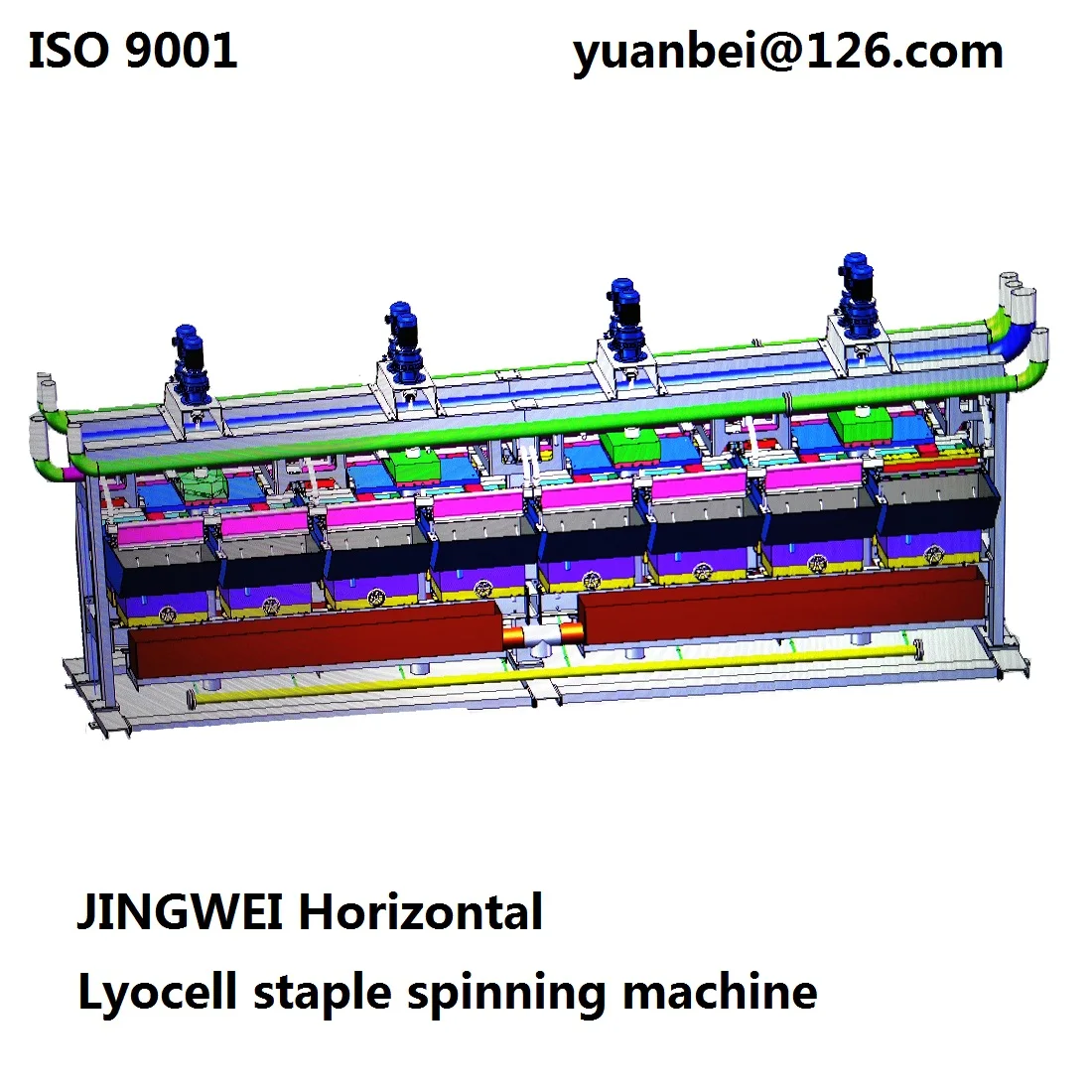 JINGWEI бренд Lyocell степлер машина Lyocell производственная линия спиннинга