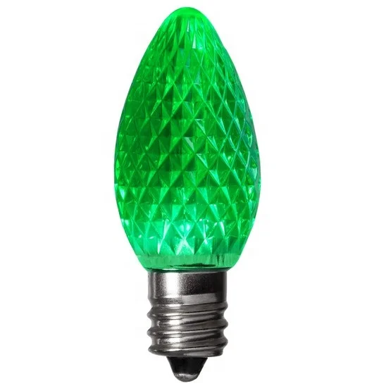 IP65 Rated Water Resistant Yellow C7 LED Light Bulb Replacement Christmas Lamps