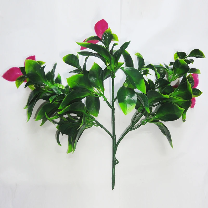 Home decor light bicolor gardenia and conjoined bougainvillea bunch  artificial flower