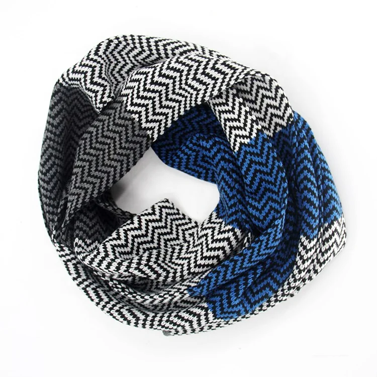 hot selling ladies custom knitted scarf Computer Jacquard fashion winter scarf