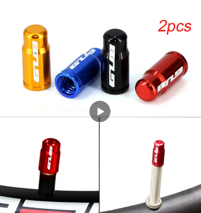 Vtogether V00029600 Custom Logo French Style Bullet Tyre Valve Caps for Road MTB Racing BMX Mountain Bike  Presta Valve Caps