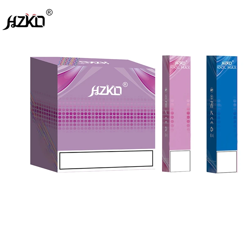 Новейшая оригинальная упаковка HZKO idol max 2000PF для вейпа XXL SHION Plus maxx gunpod MK