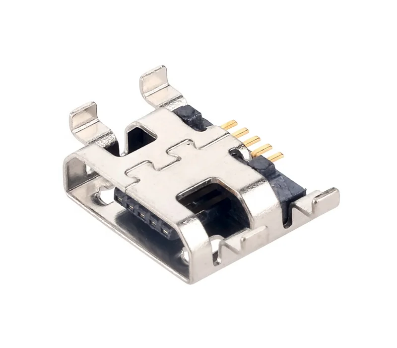 MUP 5pin female micro usb sokcet dip smt type usb terminal connector for mobile phone earphone hot sale in India Israel Turkey