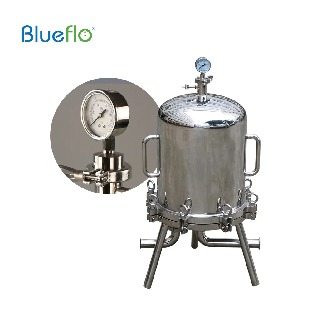 Darlly factory manufacturer 304 stainless steel filter housing Liquid filtration High pressure with depth stack filter cartridge