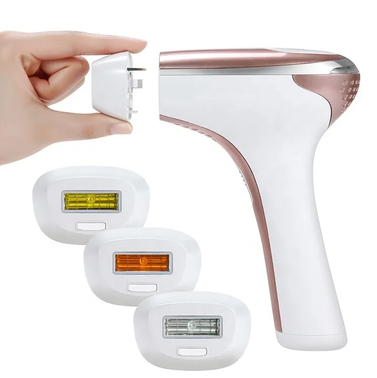 Beauty Care Portable IPL hair removal machine permanent 900000 times hair remover with skin color sensor