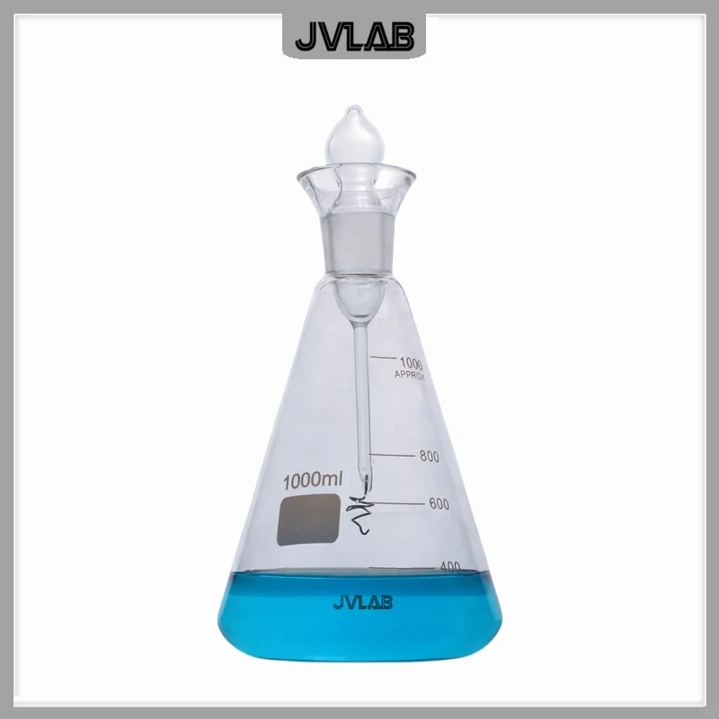 Quartz Conical Laboratory Equipment Flasks Platinum Wire oxygen Quartz Glass Bottles Conical Flask 250ml 500ml 1000ml