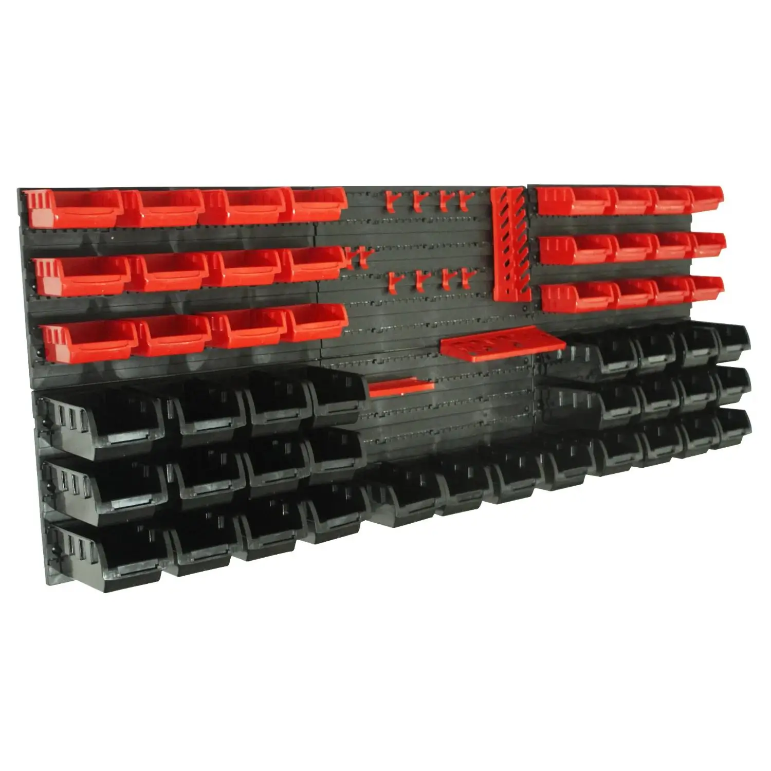 45 pieces wall shelving stacking boxes including tool holder Wall Mounted Pegboard Tool Plastic Boxes Storage For Screws