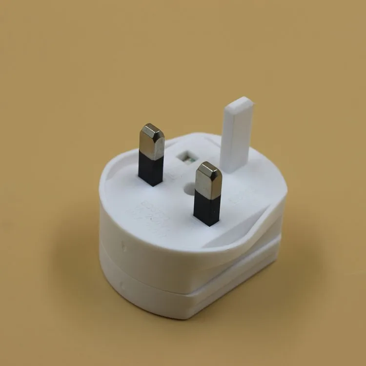 Shaver Adapter Plug EU 2 Pin to 3 Pin UK 1A Fuse for Toothbrush charger Use only