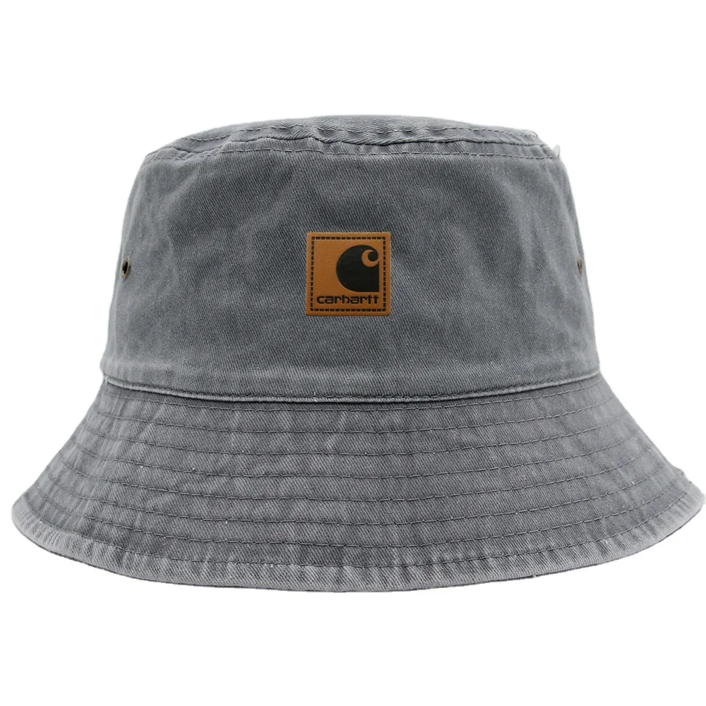 2023 Manufacturer Spring Retro Vintage Denim Jean Cotton Bucket Hats With Custom Logo