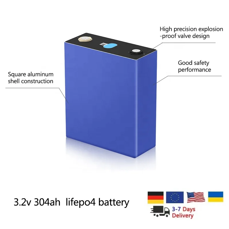 eu warehouse lifepo4 battery ferro lithium iron phosphate battery 3.2v cells 6000cycles 304ah lithium ion batteries