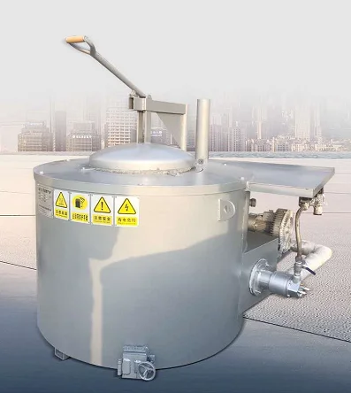 China best seller Gas fired melting furnace for melting 300kgs aluminum