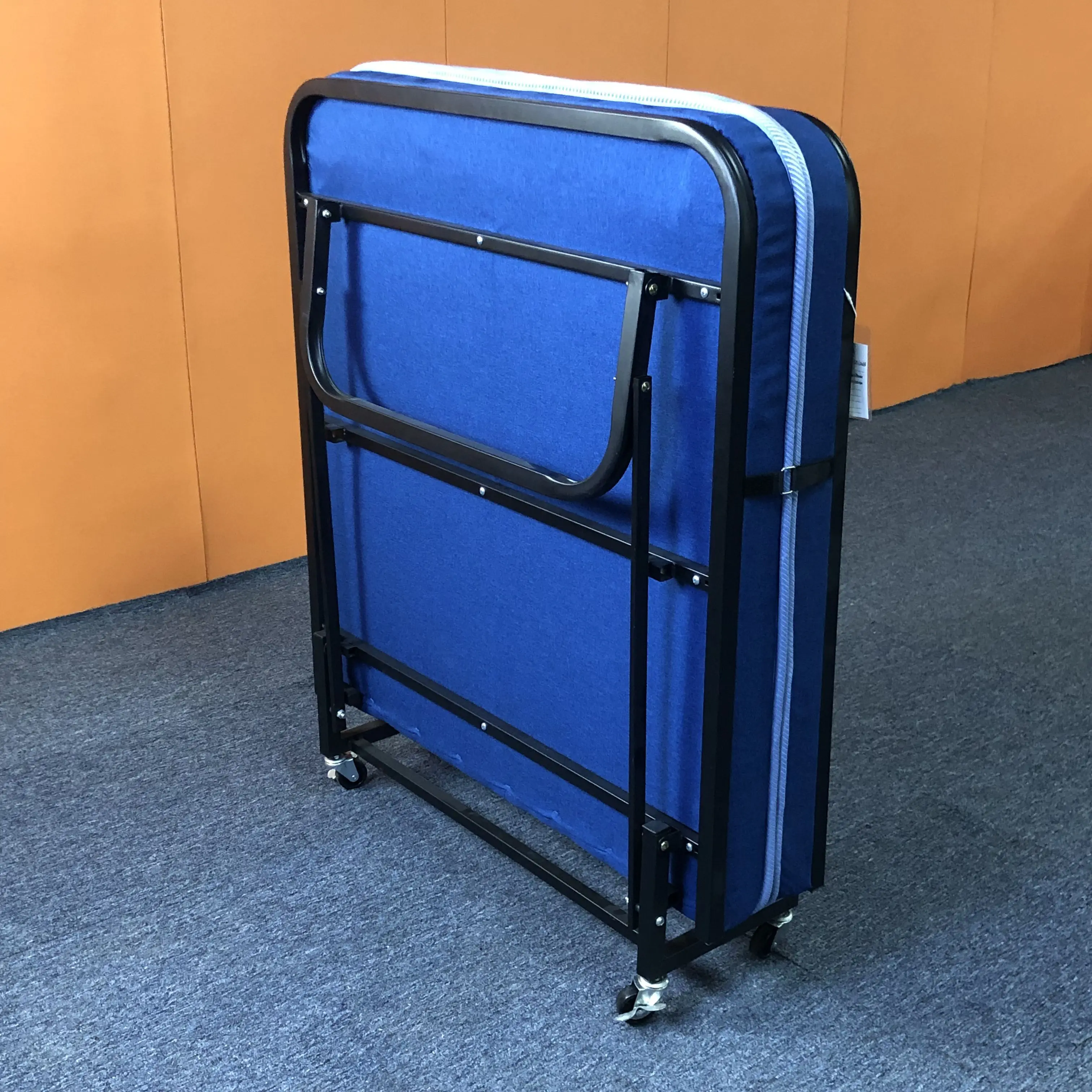 Folding Temporary Extra Bed Factory Wholesale Hot Sale Two-fold Portable Multi-function Metal Foldable Bed Modern Modern CN GUA